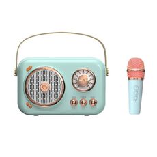 POLVCDG B152 Integrazione audio microfono KTV Karaoke multifunzionale per piccole famiglie (verde)