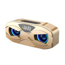 Altoparlante Bluetooth con display digitale audio surround 6D portatile M5 (oro)