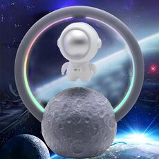 Y-598 Astronauta sospeso Altoparlante Bluetooth Luce RGB Subwoofer Ornamento, Spec: 598B Argento