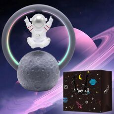 Y-598 Astronauta sospeso Altoparlante Bluetooth Luce RGB Subwoofer Ornamento, Specifiche: 598A Argento + Borsa regalo