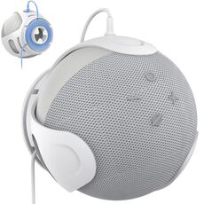 Supporto da parete per altoparlanti Amazon Echo Dot 4/5 AhaStyle PT183 (bianco)