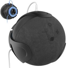 Per Amazon Echo Dot 4/5 AhaStyle PT183 Supporto da parete per altoparlanti (nero)