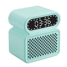 Sveglia da tavolo Altoparlante Bluetooth Doppio altoparlante Audio per computer ad alta potenza (azzurro)