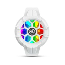 HXSJ P10 Portabico da gioco portatile Porta radiatore del telefono cellulare con retroilluminazione arcobaleno (bianco)