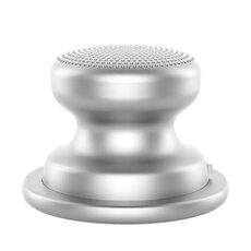 EWA A117 Mini porta telefono magnetico portatile Altoparlante Bluetooth in metallo (Argento)