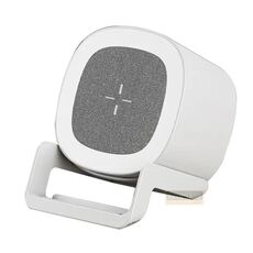 L28 Altoparlante Bluetooth con luce notturna per atmosfera di ricarica wireless 4 in 1 da 15 W (bianco)