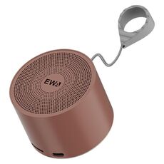 EWA A129 Mini altoparlante in metallo con radiatore per bassi Bluetooth 5.0 (marrone)