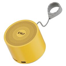 EWA A129 Mini altoparlante in metallo con radiatore per bassi Bluetooth 5.0 (giallo)