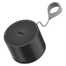 EWA A129 Mini altoparlante in metallo con radiatore per bassi Bluetooth 5.0 (nero)