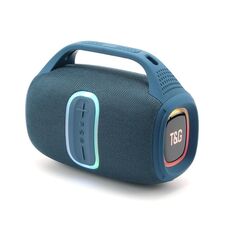 T&G TG674 TWS Altoparlante portatile wireless Bluetooth per esterni con luce RGB (blu)