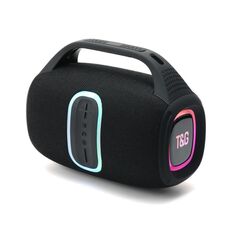 T&G TG674 TWS Altoparlante portatile wireless Bluetooth per esterni con luce RGB (nero)