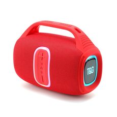 T&G TG674 TWS Altoparlante portatile wireless Bluetooth per esterni con luce RGB (rosso)