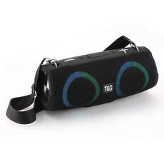 T&G TG676 30W Music Battle Drum Altoparlante portatile Bluetooth con cinturino e luce RGB (nero)