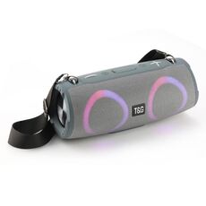 T&G TG676 30W Music Battle Drum Altoparlante portatile Bluetooth con luce RGB (grigio)