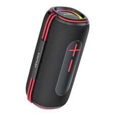 awei KA5 Altoparlante Bluetooth portatile con luce RGB colorata per esterni (nero rosso)