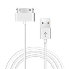 Dati di sincronizzazione a doppio lato USB 2M / cavo di ricarica per iPhone 4 e 4S / iPhone 3GS / 3G / iPad 3 / iPad 2 / iPad / iPod Touch (bianco)