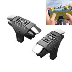 2 coppie F01 Galvanotecnica Albero meccanico Pulsante bidirezionale Tiro ausiliario Maniglia di gioco per telefoni cellulari con uno spessore di 6,1-12,0 mm (nero)