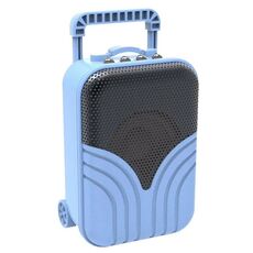 X1 Mini Trolley Custodia Altoparlante Bluetooth Scheda retrò Radio Audio portatile, Colore: blu cielo