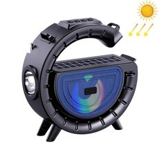 DV-800 Torcia con luce atmosferica colorata a forma di G Altoparlante Bluetooth wireless solare (blu)