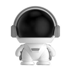 Altoparlante Bluetooth subwoofer intelligente portatile mini astronauta, colore: bianco grigio