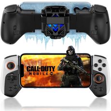 Controller di gioco per telefono cellulare con dispositivo di raffreddamento e 2 pulsanti posteriori macro programmabili (nero)