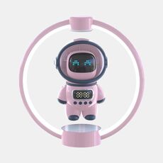 Altoparlante Bluetooth intelligente con voce astronauta a levitazione magnetica (rosa)