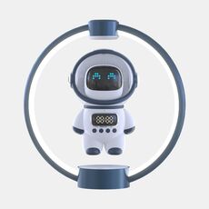 Altoparlante Bluetooth intelligente con voce da astronauta a levitazione magnetica (blu)
