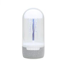 Altoparlante Bluetooth ritmico portatile con luce colorata per atmosfera e meduse (bianco)