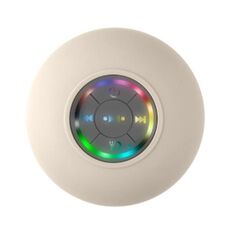 BT-07 Altoparlante Bluetooth portatile grande con ventosa impermeabile per il bagno (bianco)
