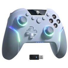 EasySMX X20 Controller RGB wireless avanzato per PC/NS/TV/telefono/laptop (bianco)