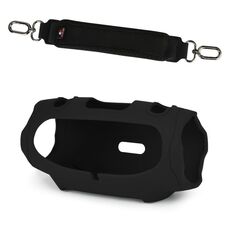 Per JBL Xtreme 4 Speaker Custodia in silicone con tracolla di decompressione Guscio protettivo portatile (nero)