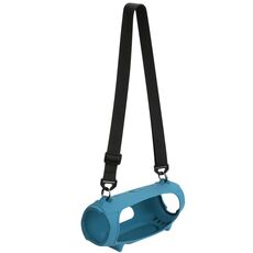 Per JBL Charge 5 Speaker Custodia in silicone con tracolla Borsa per il trasporto (blu)