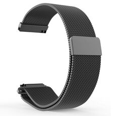 Cinturino per orologio in acciaio inossidabile Milanese xDfind da 14 mm (nero)