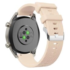 Cinturino per orologio in silicone twill da 20 mm (champagne albicocca)