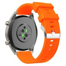 Cinturino per orologio in silicone lucido da 20 mm (arancione)