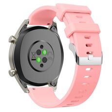 Cinturino per orologio in silicone lucido da 20 mm (rosa)