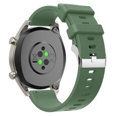 Cinturino per orologio in silicone lucido da 20 mm (verde)