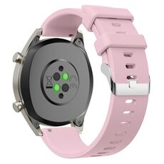 Cinturino per orologio in silicone lucido da 20 mm (rosa)