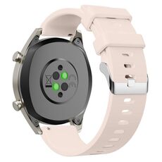 Cinturino per orologio in silicone lucido da 20 mm (beige)