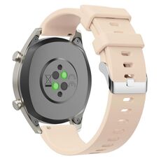 Cinturino per orologio in silicone lucido da 20 mm (champagne albicocca)