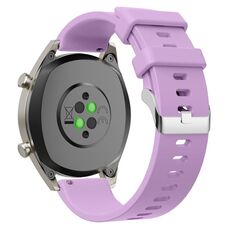 Cinturino per orologio in silicone lucido da 20 mm (viola)