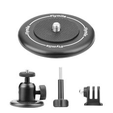 Kit base rotonda magnetica forte, base da tavolo in lega di alluminio