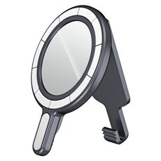 Supporto magnetico per telefono MagSafe con clip da cintura e supporto per specchio galvanico (grigio)