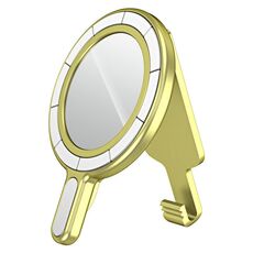 Supporto per telefono magnetico MagSafe con clip da cintura e supporto per specchio galvanico (oro giallo)
