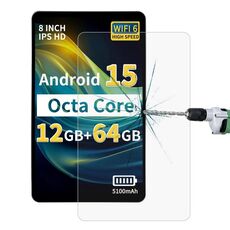 Per Topsand CAM8 15 / Tablet 8 9H 0,3 mm Pellicola in vetro temperato antideflagrante