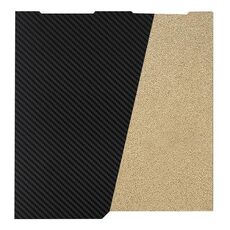 Piastra di stampa per stampante 3D in lamiera di acciaio elastica per ANYCUBIC 268x256 mm, stile: rivestimento PEI + pellicola in fibra di carbonio PET