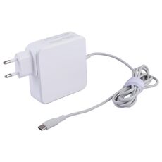 Caricabatteria portatile da 87 W USB-C / Type-C con cavo di ricarica da 1,8 m, spina europea (bianco)