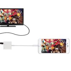 Adattatore cavo digitale da 8 pin a AV HDMI / HDTV TV, Adattatore cavo digitale da 8 pin a AV HDMI / HDTV TV