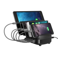 ORICO DUK-5P 40W 5 Porte USB Stazione di ricarica intelligente con telefono e supporto per tablet (nero)