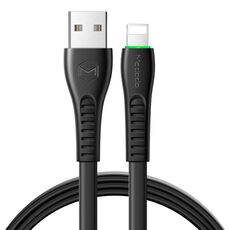 Cavo LED da 8 pin a USB Mcdodo CA-6363 serie Flying Fish, lunghezza: 1,8 m (nero)